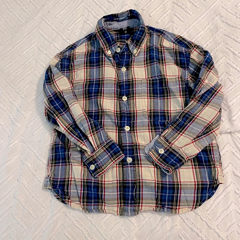 Boys size 4 GAP flannel shirt